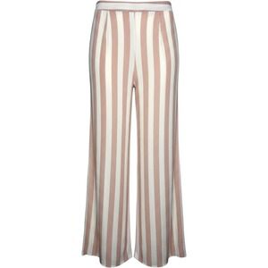 Sadie &‎ Sage Palazzo Pants Womens Small Pink White Striped Wide Leg High Rise